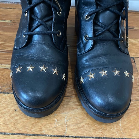 Michael Kors Black Studded Combat Boot - Picture 5 of 10